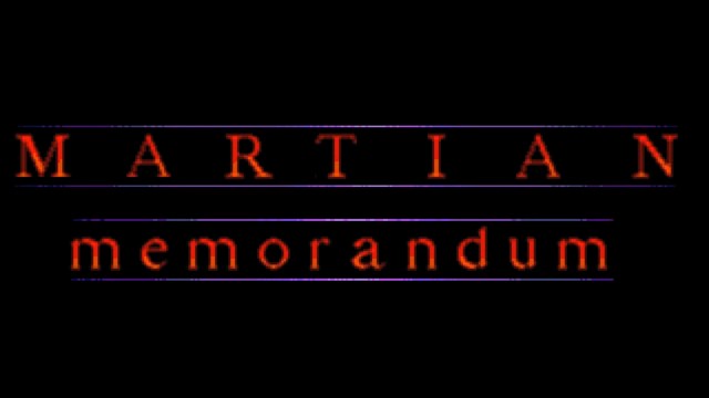 Martian Memorandum