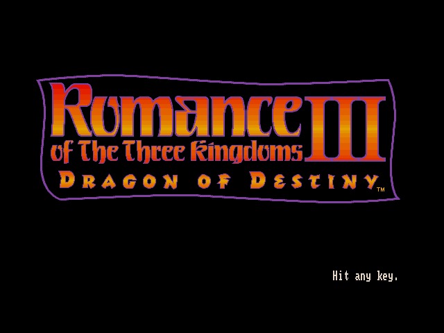 Romance of the Three Kingdoms III: Dragon Destiny